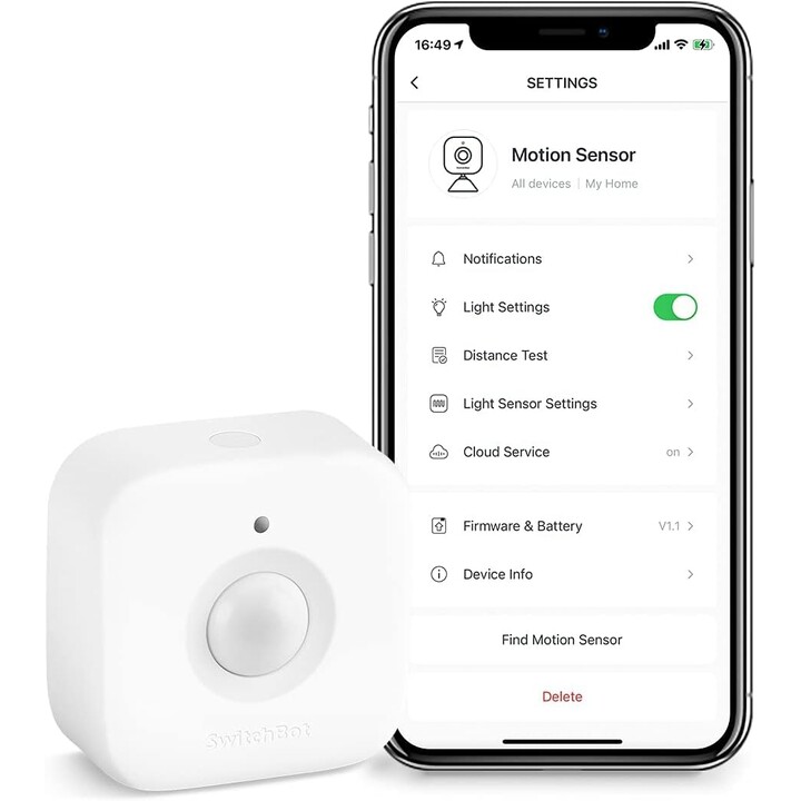 SwitchBot Motion Sensor Sensor de movimiento blanco