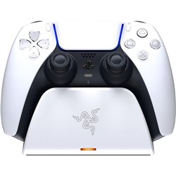 Soporte de carga rápida universal Razer para PS5, blanco (Soporte de carga para controladores inalámbricos PS5™ DualSense™)