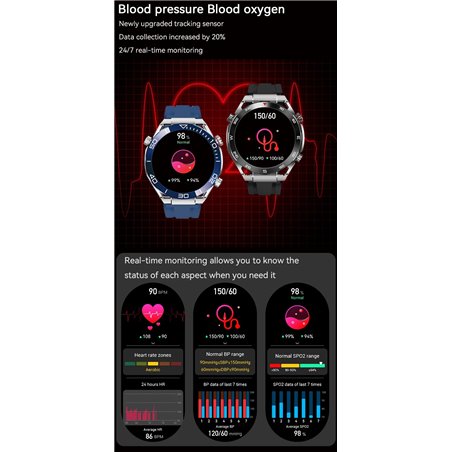 DT NO.1 HD Ultimate Argent - Montre Intelligente