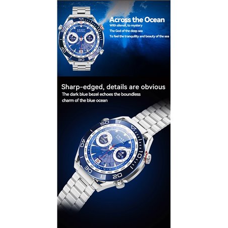 DT NO.1 HD Ultimate Argent - Montre Intelligente