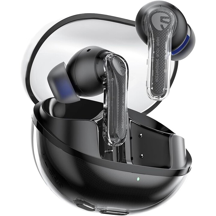 SoundPEATS Clear Black - Cuffie Bluetooth