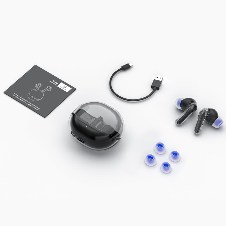 SoundPEATS Clear Black – Bluetooth-Kopfhörer