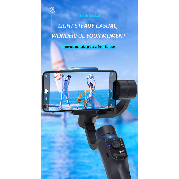 Gimbal F10 Pro 3 Ejes Negro - Estabilizador de smartphone