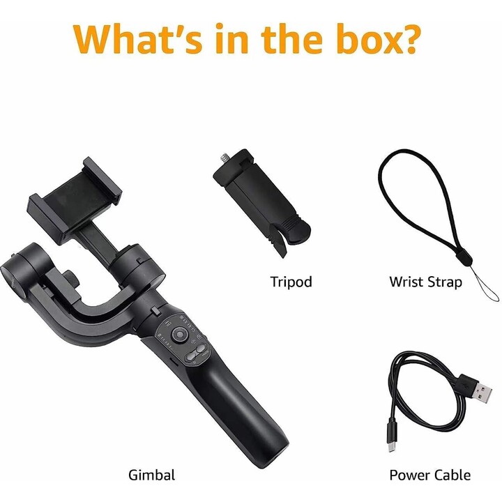 Gimbal F10 Pro 3 Ejes Negro - Estabilizador de smartphone