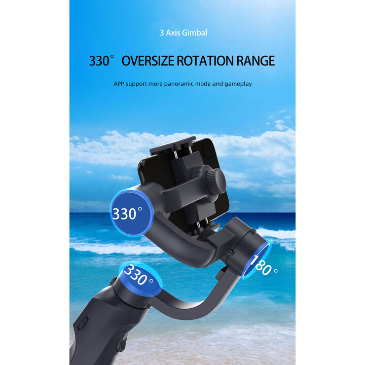 Gimbal F10 Pro 3 Ejes Negro - Estabilizador de smartphone