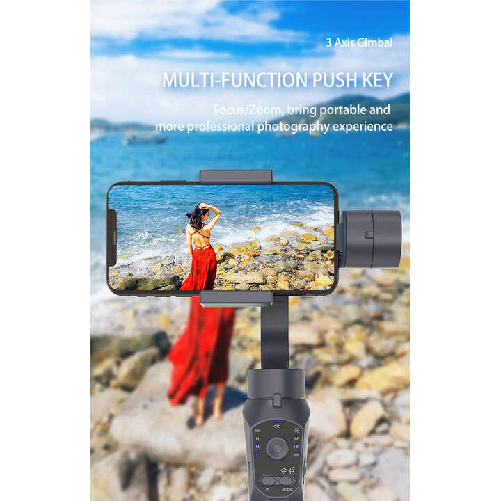 Gimbal F10 Pro 3 Ejes Negro - Estabilizador de smartphone