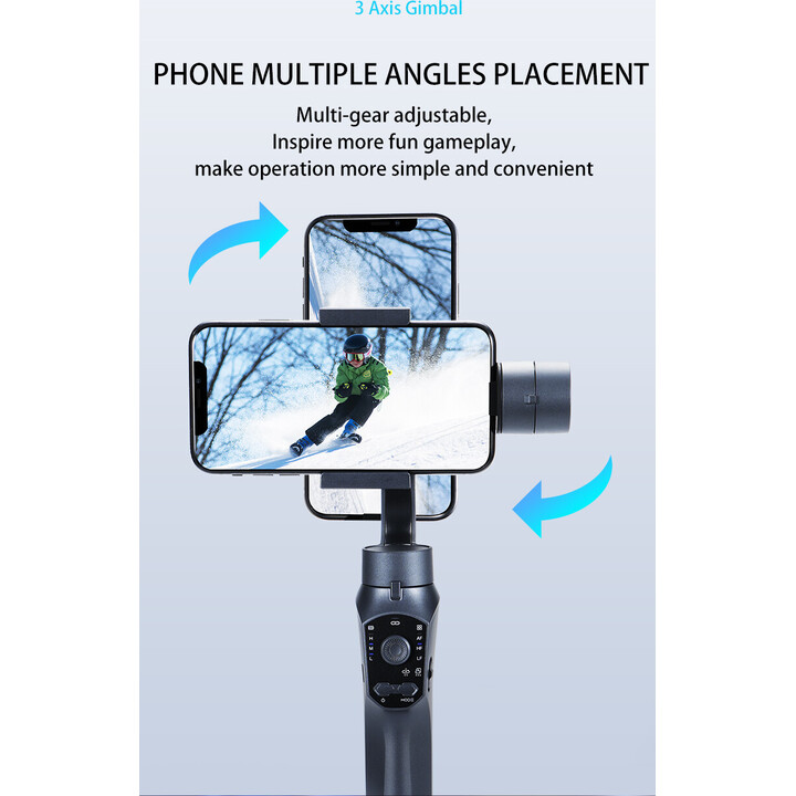 Gimbal F10 Pro 3 Ejes Negro - Estabilizador de smartphone