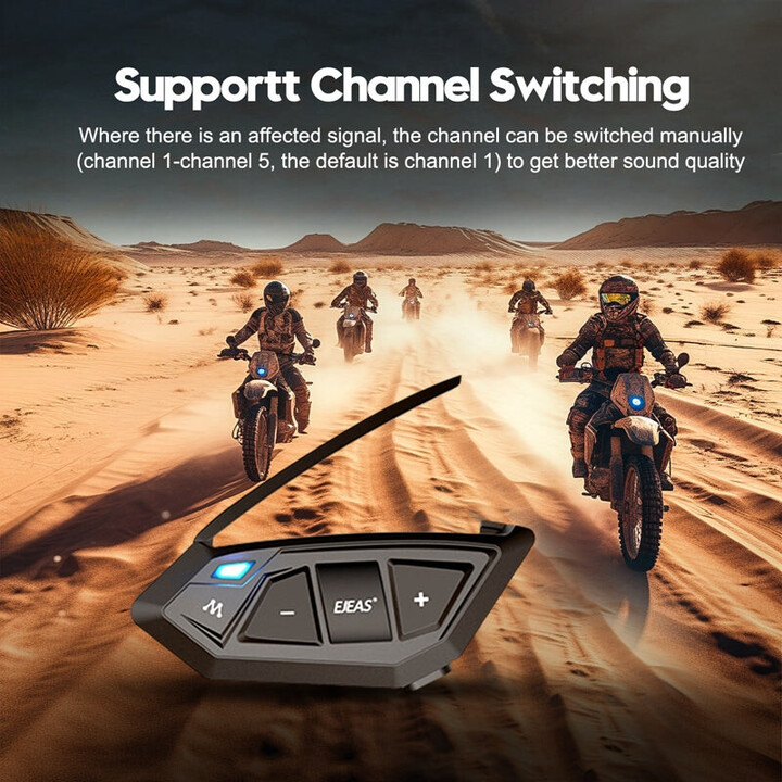 Interfono Moto EJEAS MS20 Bluetooth Nero