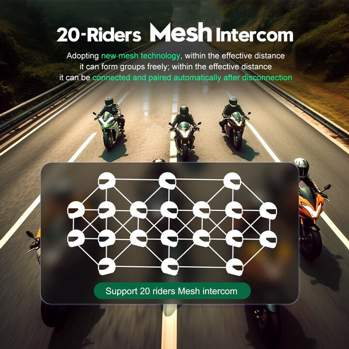 Motorcycle Intercom EJEAS MS20 Bluetooth Black