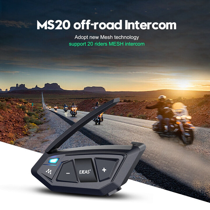 Interfono Moto EJEAS MS20 Bluetooth Nero