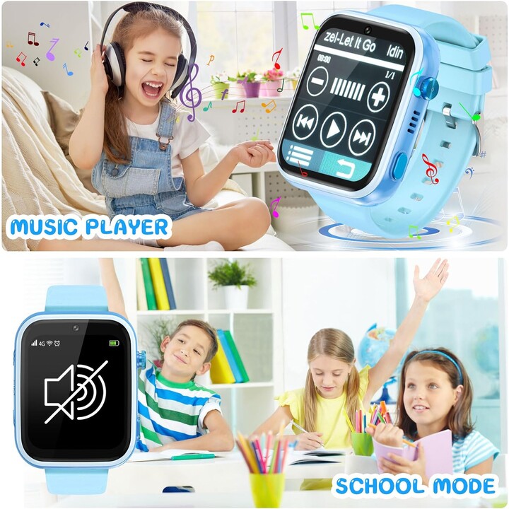 Montre connectée pour enfants T45 Pro Bleu