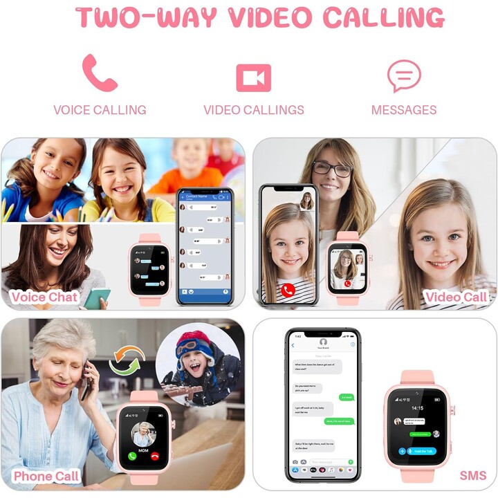 OEM T45 Pro smartwatch per bambini rosa