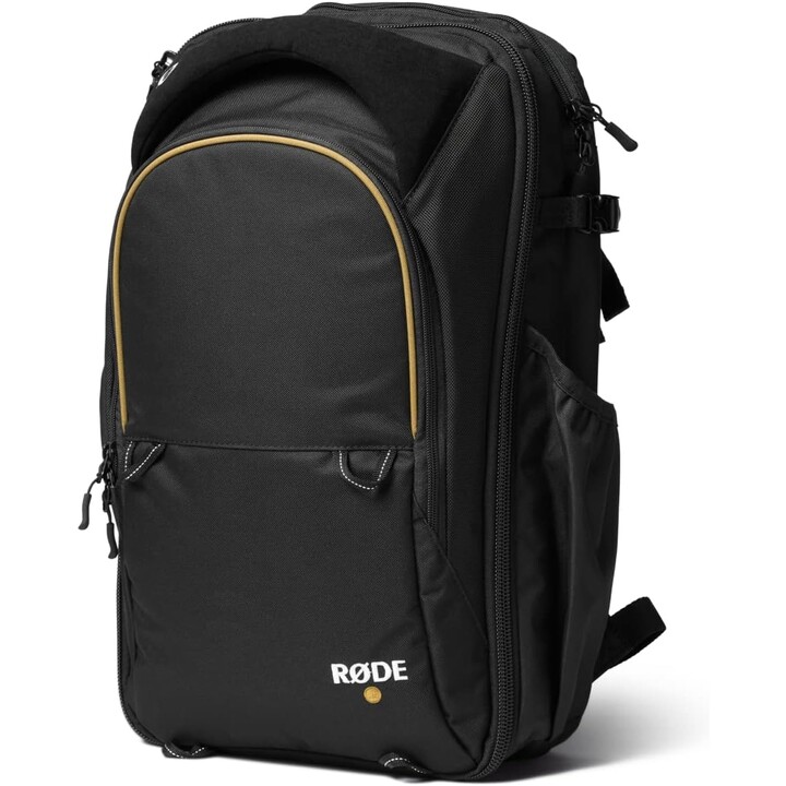 RØDE Backpack backpack Hiking backpack Black Alcantara fabric, Polyester