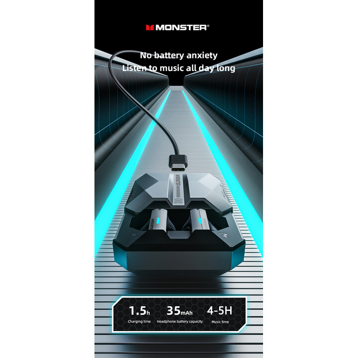 Monster XKT11 TWS Bianco - Cuffie Bluetooth