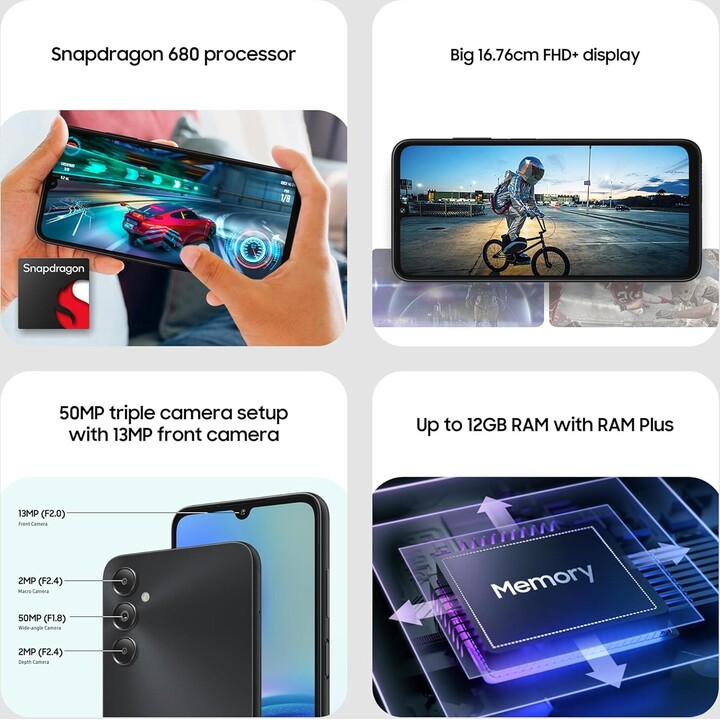Samsung Galaxy A05S 4GB 64GB Dual Sim Nero