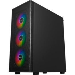 UNYkach Mir 100 Caja ATX Gaming ARGB Negra