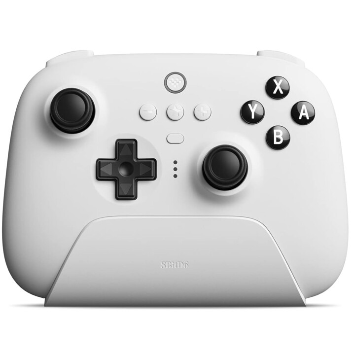 8BitDo Gamepad Nintendo Switch PC Ultimate Bluetooth 5.0 Controller mit Ladestation Weiß