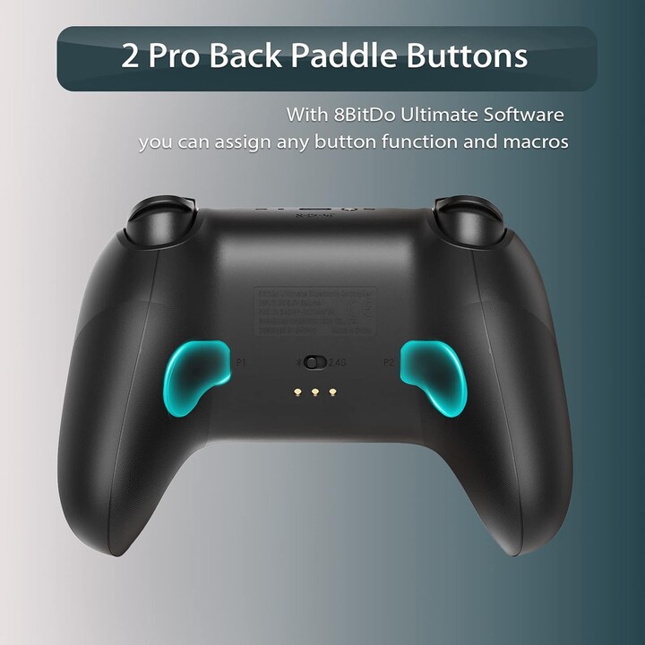 8BitDo Gamepad Nintendo Switch PC Ultimate Bluetooth 5.0 Controller with Charging Base Black