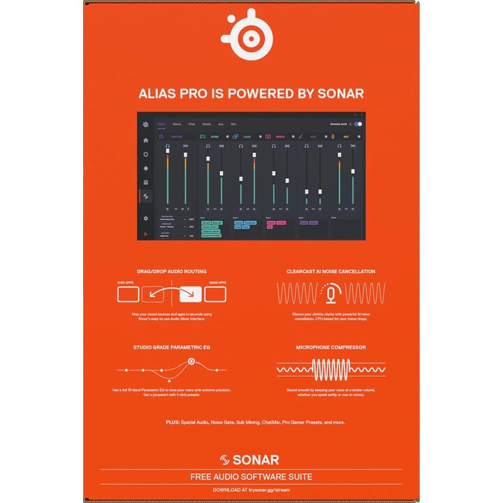 Microphone Steelseries Alias Pro (61597)