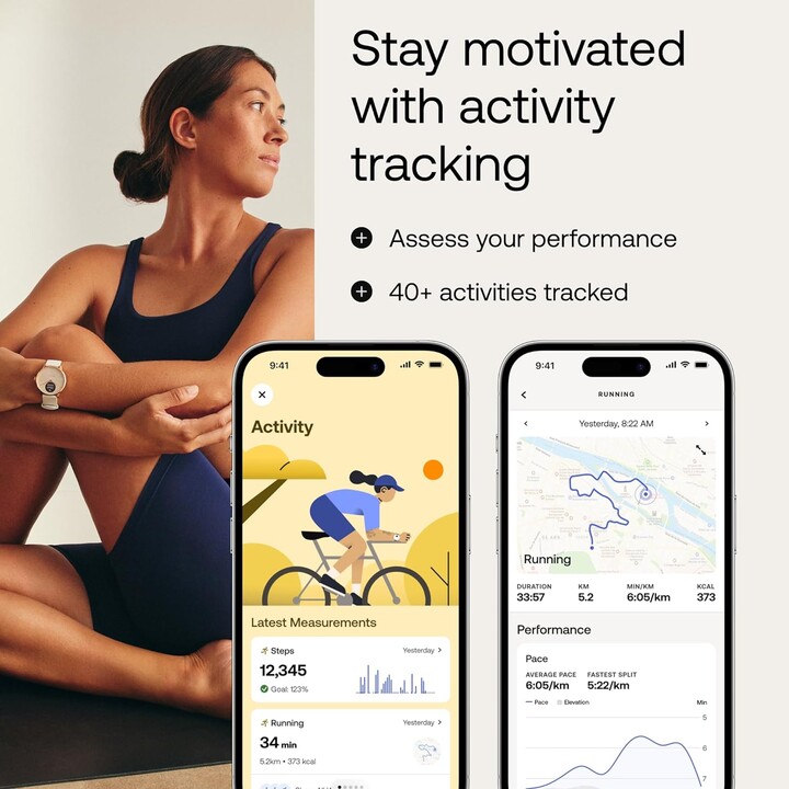 Withings ScanWatch Light 37mm Argento