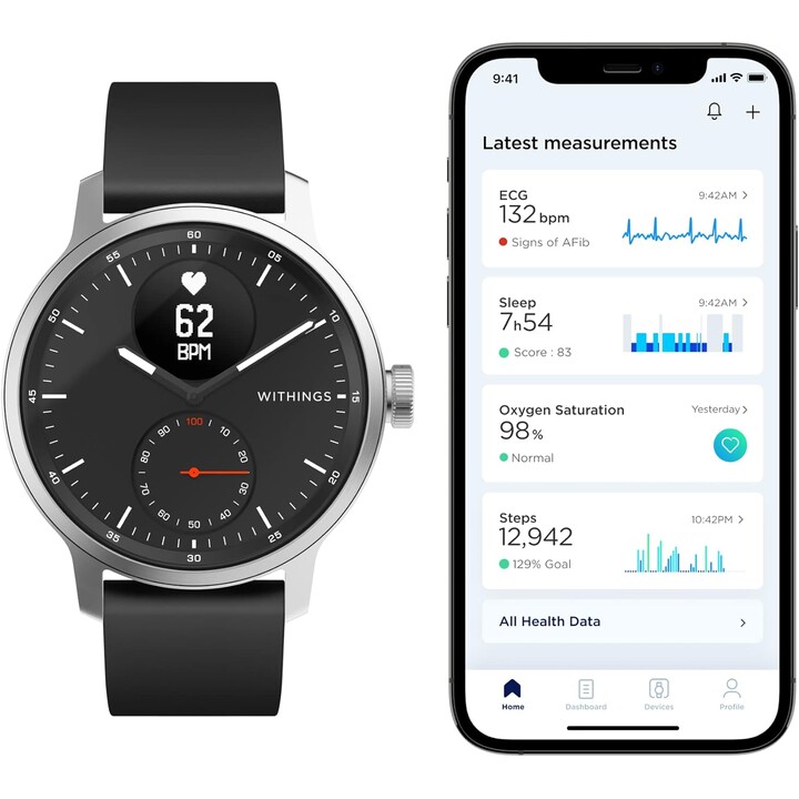 Withings ScanWatch Light 37mm Nero