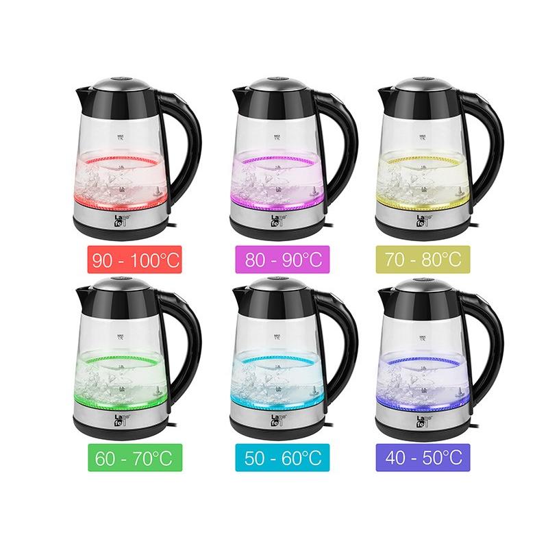 LAFE CEG015 tetera eléctrica 1,7 L 2200 W Transparente
