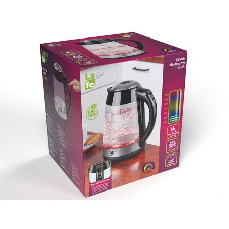 LAFE CEG015 tetera eléctrica 1,7 L 2200 W Transparente