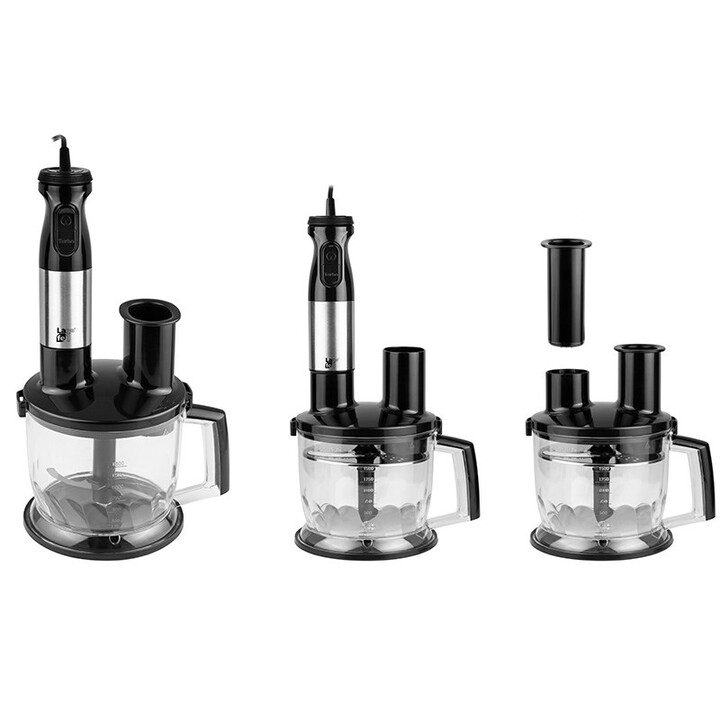 Liquidificador LAFE BZL001 0,7 L Liquidificador de imersão Preto, Prateado, Transparente 1000 W