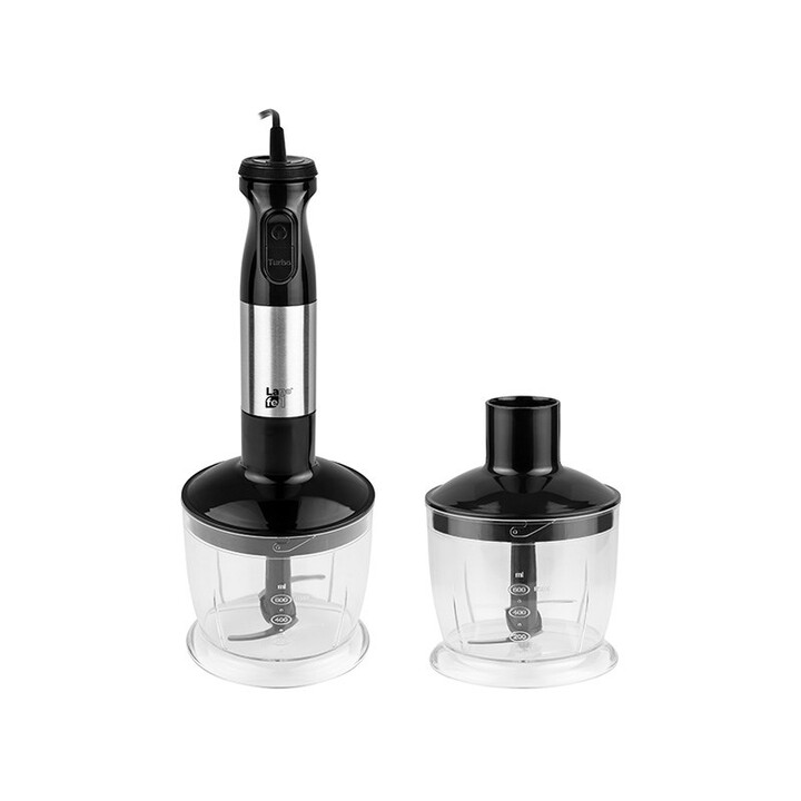 LAFE BZL001 licuadora 0,7 L Batidora de inmersión Negro, Plata, Transparente 1000 W