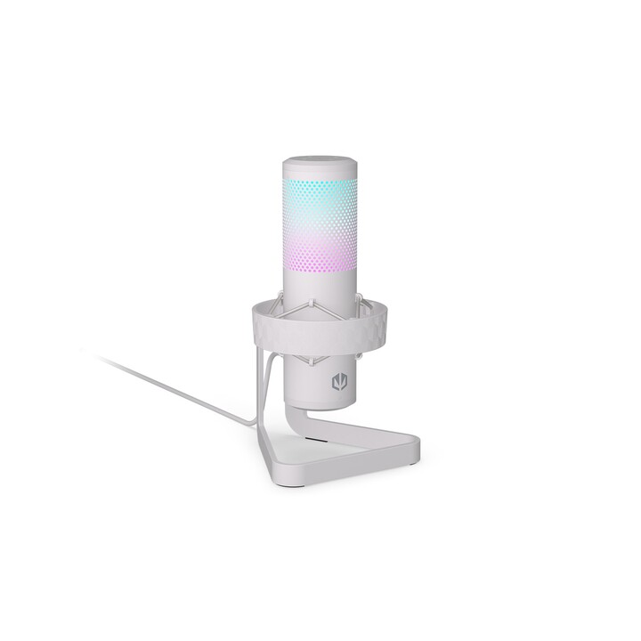 Microfono bianco per streaming ENDORfy AXIS per PC