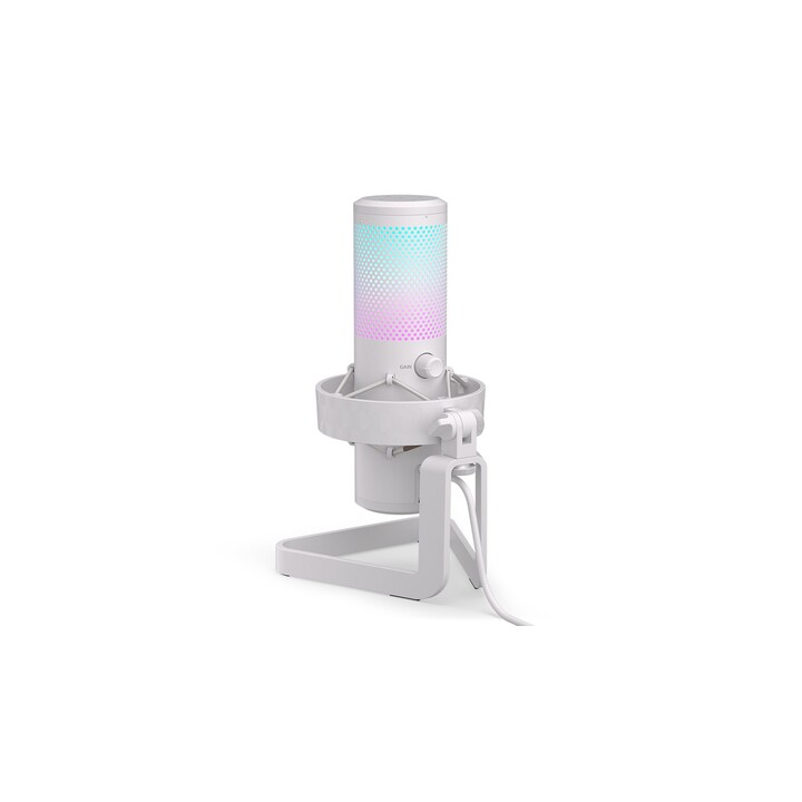Microfono bianco per streaming ENDORfy AXIS per PC