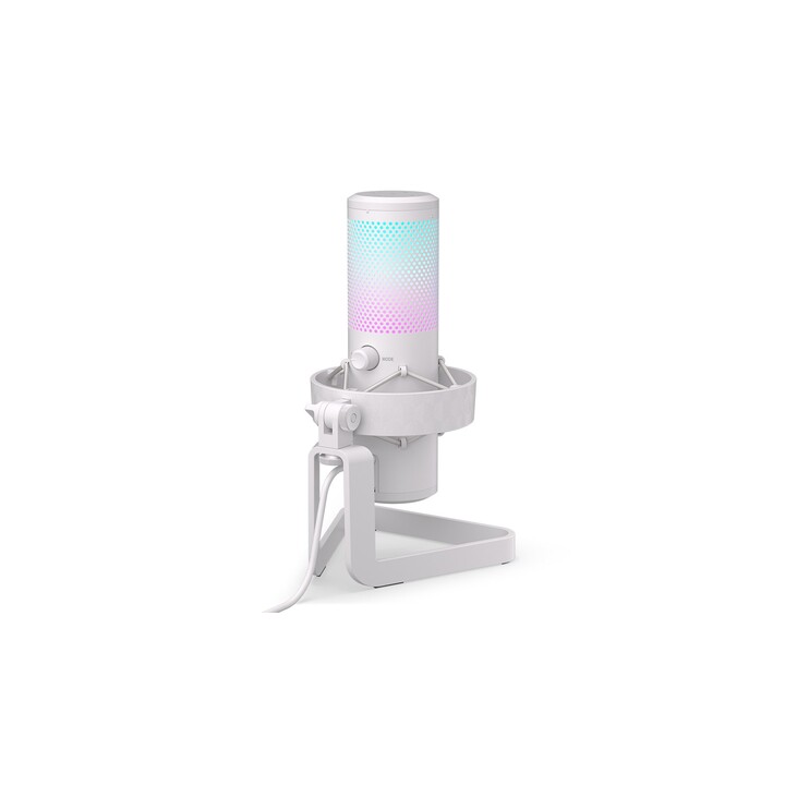 Microfono bianco per streaming ENDORfy AXIS per PC