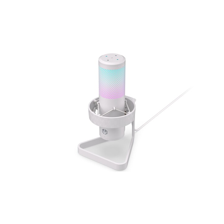 Microfono bianco per streaming ENDORfy AXIS per PC