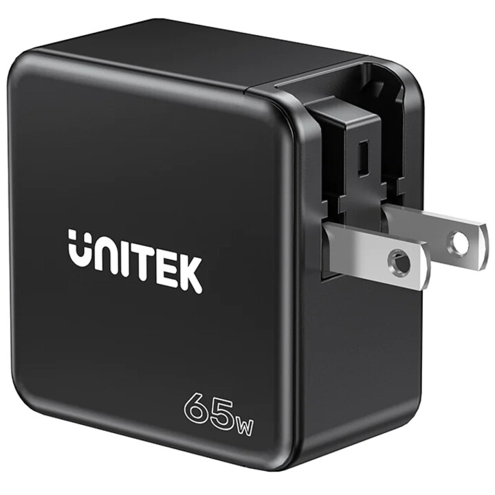 Unitek GaN PD 65W 2X USB-C USB-A 3 Anschlüsse schwarz