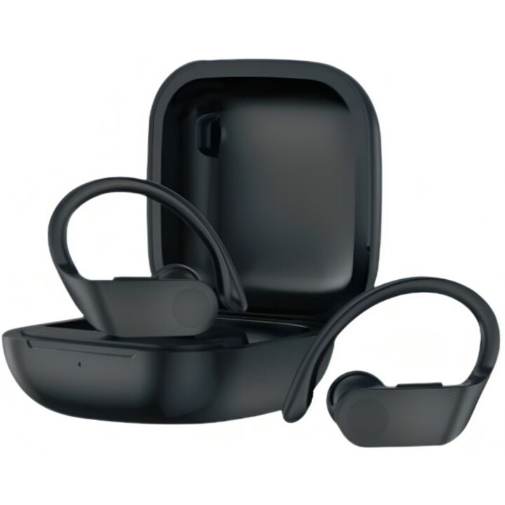 Casque de sport Bluetooth Daewoo TWS SPORT DW2012 avec étui de chargement / Autonomie 3h / Noir
