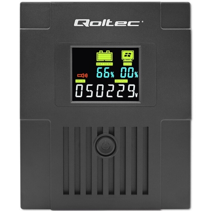 Qoltec 53771 Gruppo di continuità (UPS) Line Interactive 2 kVA 1200 W 2 prese CA