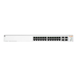 HPE Aruba Instant On 1930 24G 4SFP+ 370 W PoE (Géré 24 ports Gigabit 370 W PoE + 4x Gigabit SFP 1U Rack JL684B)