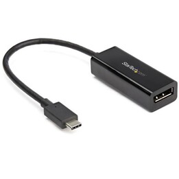 StarTech.com USB C to DisplayPort Adapter - 8K/5K/4K USB Type C to DP 1.4 Alt Mode Video Converter - HBR3/DSC/HDR - 8K 60Hz Thun
