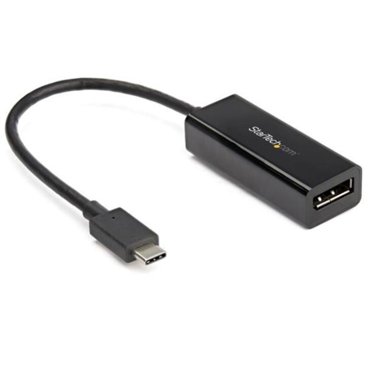StarTech.com USB C to DisplayPort Adapter - 8K/5K/4K USB Type C to DP 1.4 Alt Mode Video Converter - HBR3/DSC/HDR - 8K 60Hz Thun