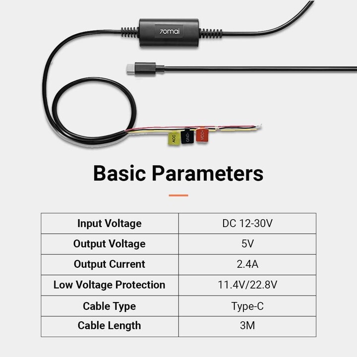 70mai Hardware Kit UP03 M500/Omni Preto