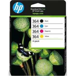 Cartouches d'encre originales Hp 364 Noir Cyan Jaune Magenta