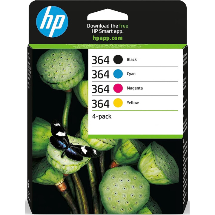 HP 364 Original Tintenpatronen Schwarz Cyan Gelb Magenta