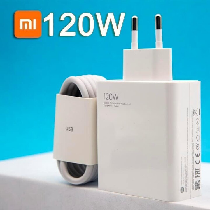 Xiaomi Charging Combo Caricatore rapido USB-A da 120 W + cavo dati USB-C Bianco MDY-13-EE
