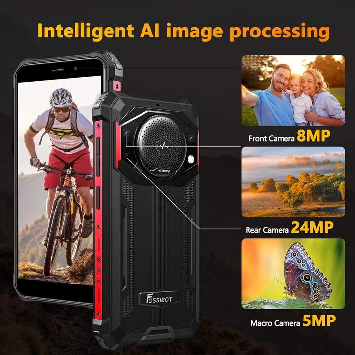 Fossibot F101P 4GB 64GB Dual Sim Rosso