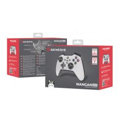 NATEC GAMEPAD GENESIS GAMEPAD MANGAN 400 (PC/INTERRUPTOR/MÓVIL; INALÁMBRICO, BLANCO) NJG-2101