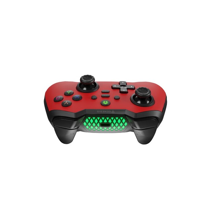 NATEC GAMEPAD GENESIS GAMEPAD MANGAN 400 (PC/INTERRUPTOR/MÓVIL INALÁMBRICO, ROJO) NJG-2102