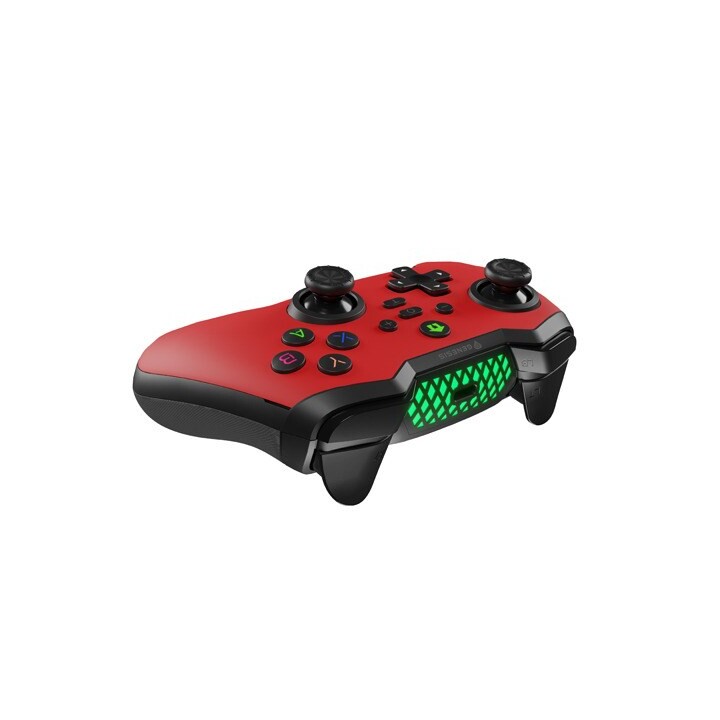 NATEC GAMEPAD GENESIS GAMEPAD MANGAN 400 (PC/INTERRUPTOR/MÓVIL INALÁMBRICO, ROJO) NJG-2102