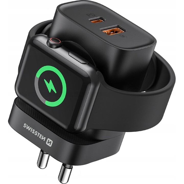 Chargeur de voyage 1Xusb-A, 1Xusb-C et Iwatch