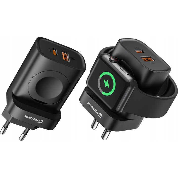 Chargeur de voyage 1Xusb-A, 1Xusb-C et Iwatch