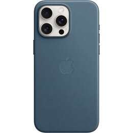 Coque iPhone 15 pro max pomme finetissé bleu pacifique magsafe